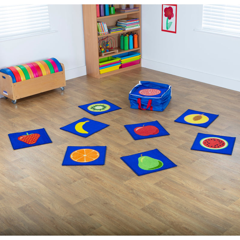 Fruit Mini Placement Carpets with Holdall pk 32
