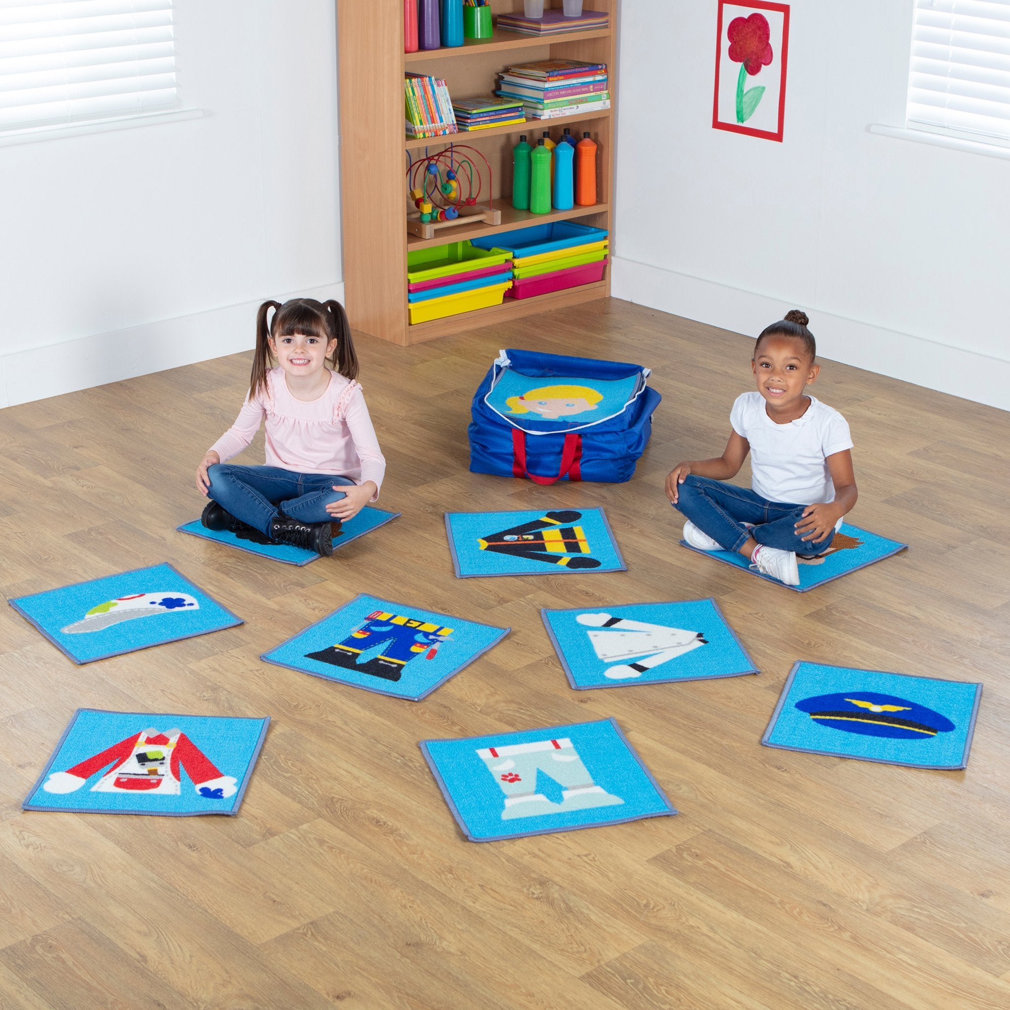 Professions Mini Placement Carpets with Holdall pk 40