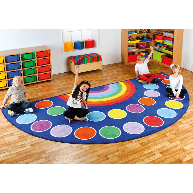 Rainbow™ Semi-Circle Placement Carpet 