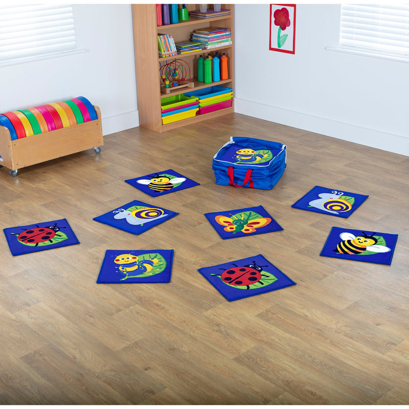 Back To Nature™ Mini Bug Placement Carpets with Holdall pk 14