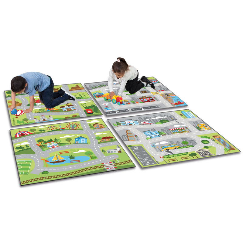 Small World Town & Country Indoor/Outdoor Carpets pk 4