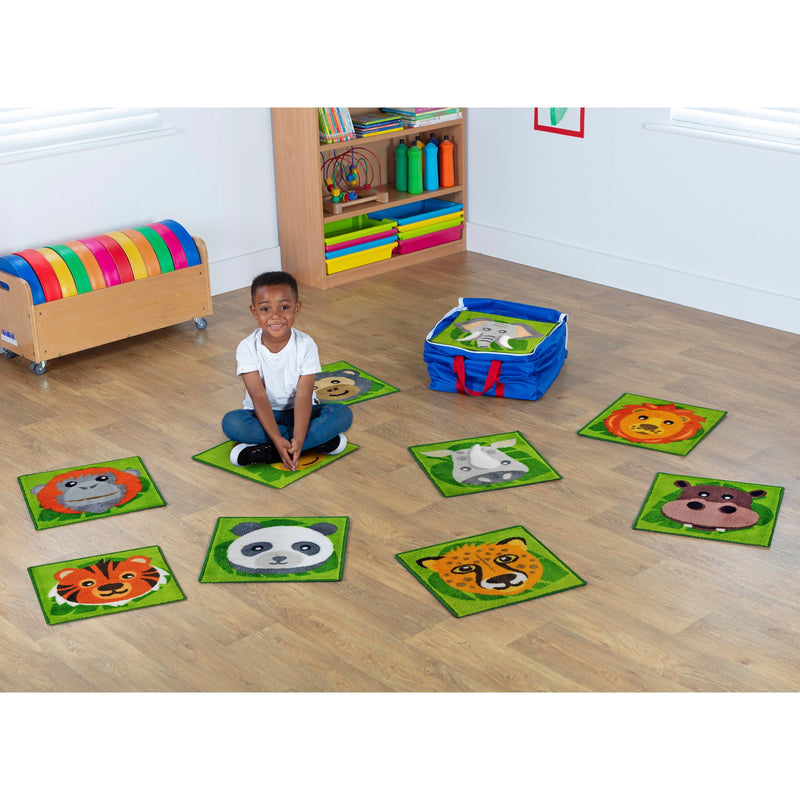Zoo Conservation™ Mini Placement Carpets with Holdall pk 30