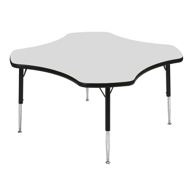 Tuf-Top™ Height Adjustable Clover Table (Grey) 