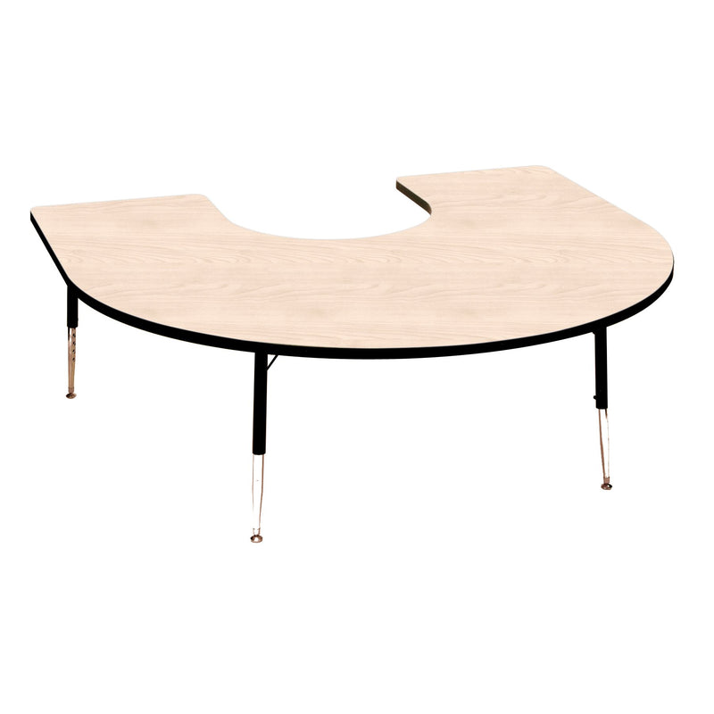 Tuf-Top™ Height Adjustable Horseshoe Table (Maple) 