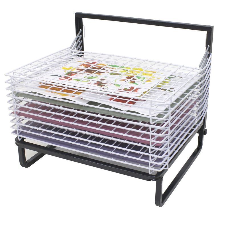 10-Shelf Spring-Loaded Freestanding Drying Rack – Springboard Supplies