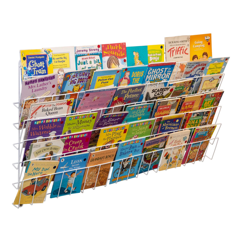 Horizontal Wall-Mounted Book Rack 