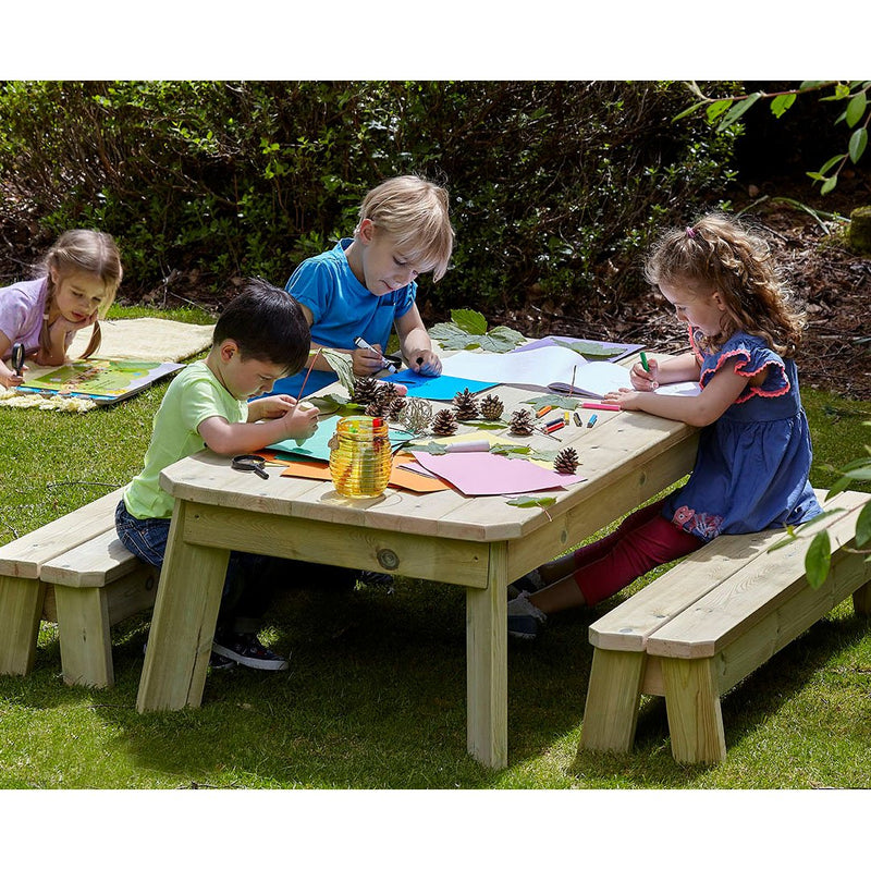 Rectangular Table and Bench Set (Pre-School) 