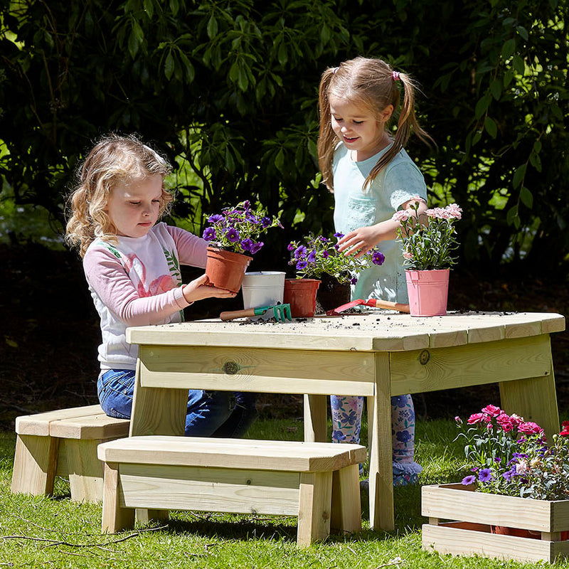 Square Table and Bench Set (Pre-School)