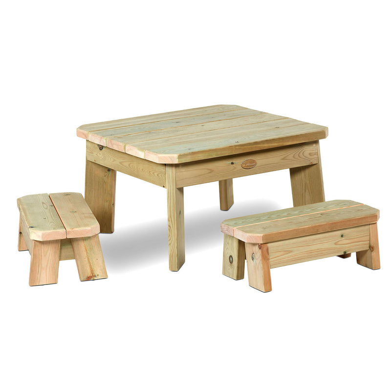 Square Table and Bench Set (Pre-School) 