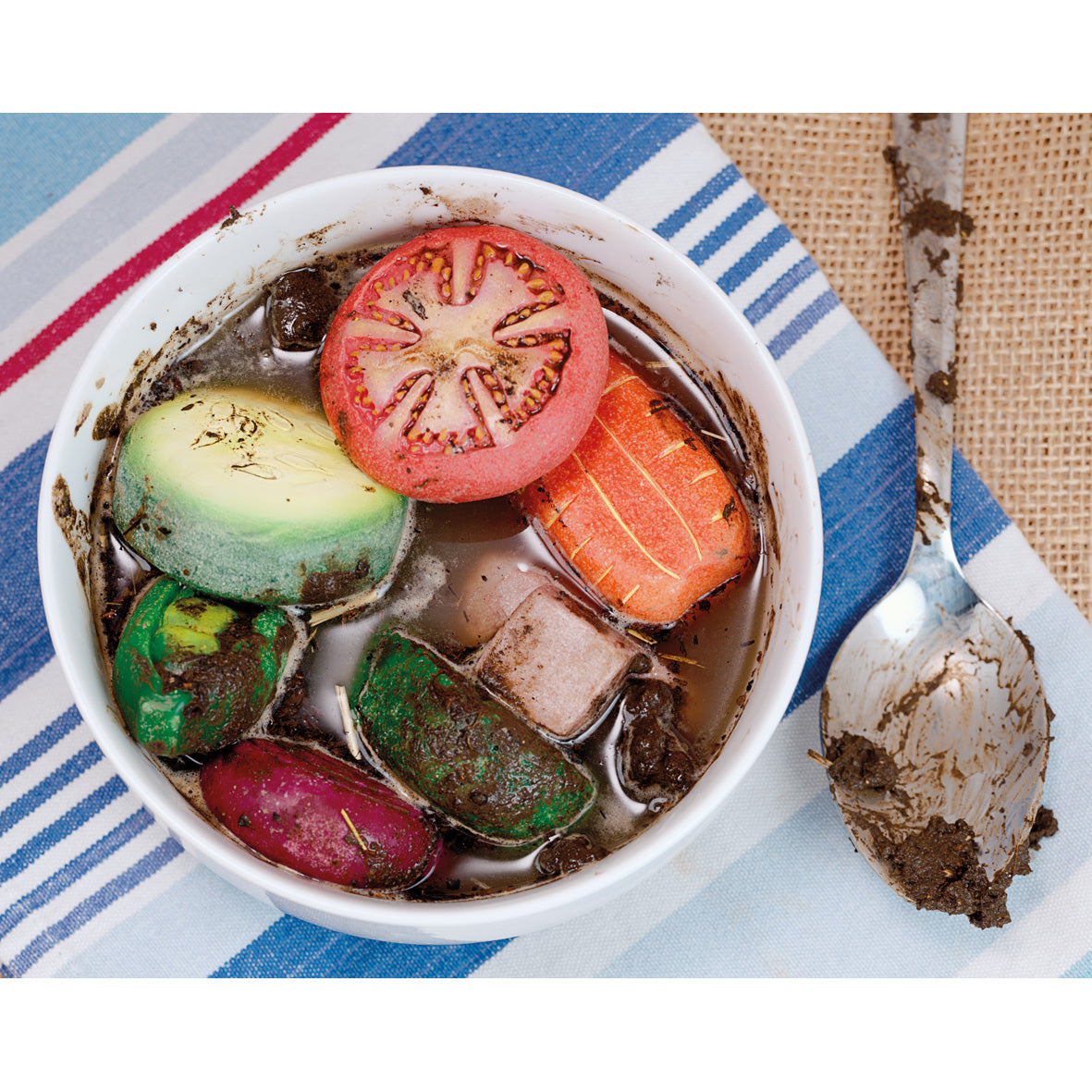 Sensory Vegetable Play Stones pk 8