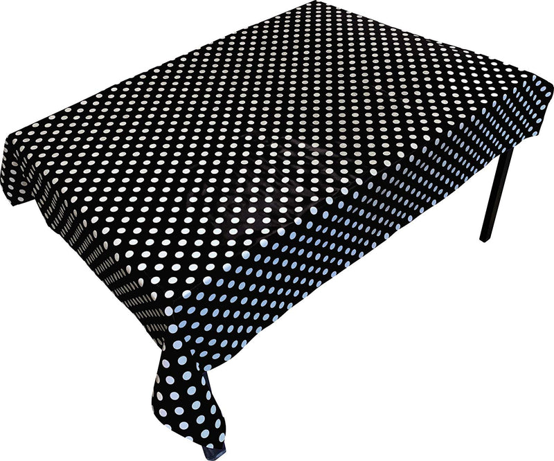 PVC Table Cover Black Spot - Rectangular