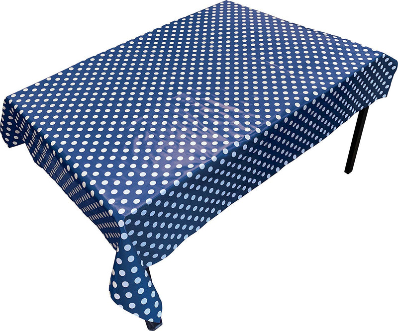 PVC Table Cover Blue Spot - Rectangular
