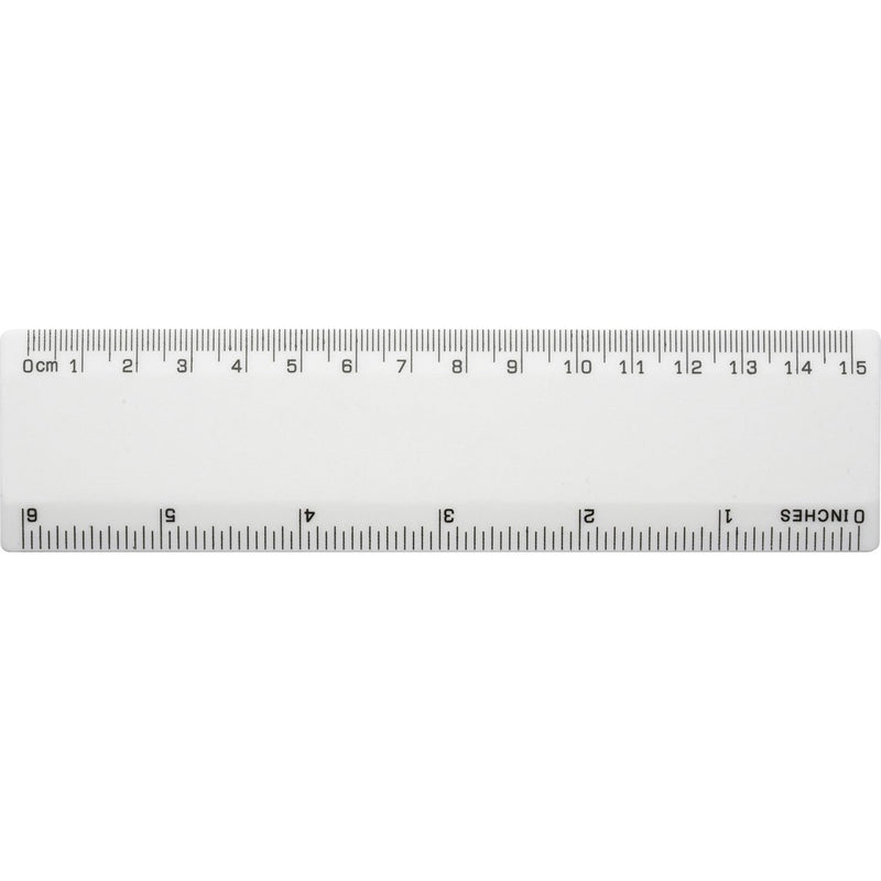 Shatter-Resistant-Ruler-(White)-15cm-pk-50