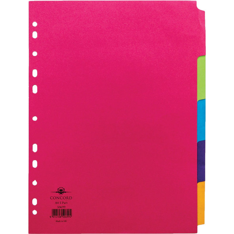 Manilla-A4-5-Part-Dividers-pk-20