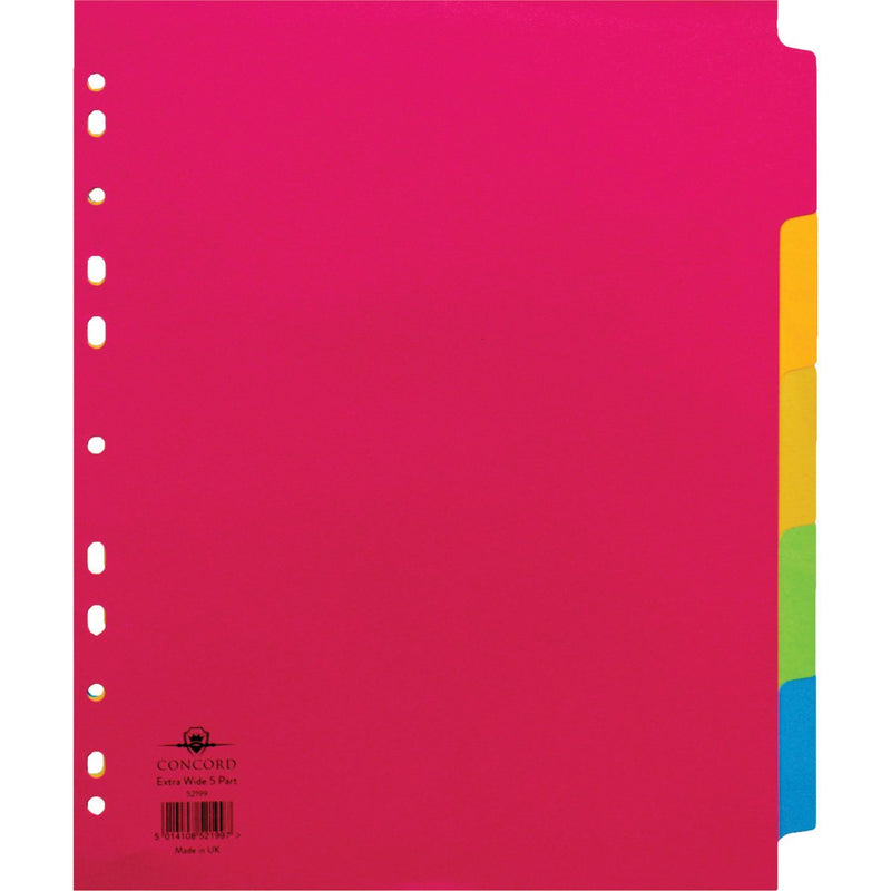 Manilla-A4-5-Part-Dividers-(Extra-Wide)-pk-25