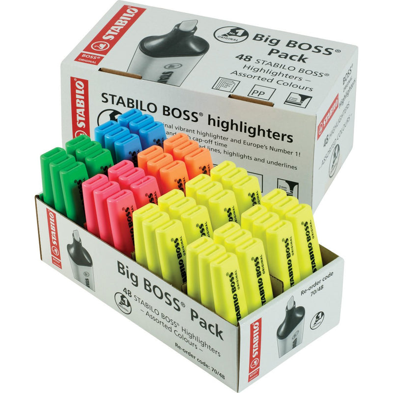 Stabilo-Boss-Highlighters-(Assorted)-pk-48