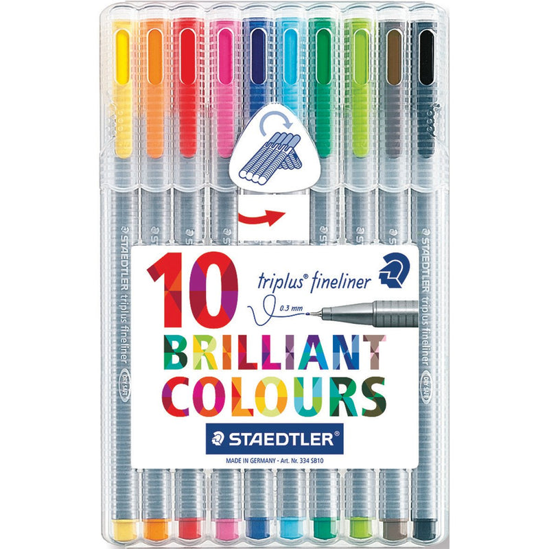 Staedtler-Triplus-Fineliner-(Assorted)-pk-10