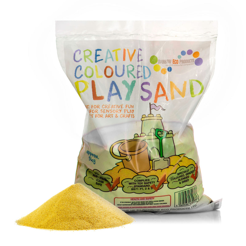Coloured Play Sand (Yellow) 5kg