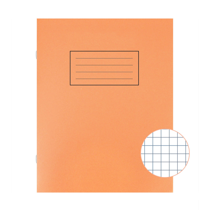 Exercise Books - 5mm Squares 9x7 Orange pk 40