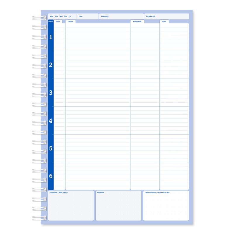 Teacher's A4 Academic Planner/Record (6 period)