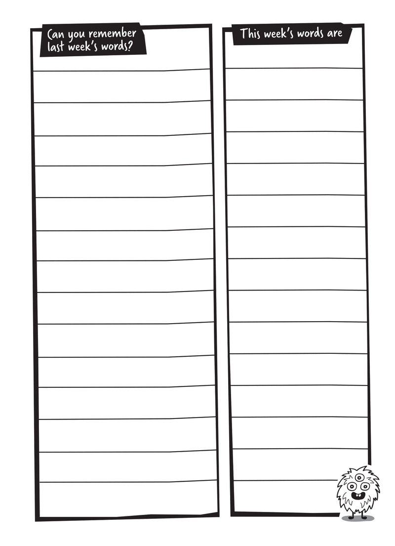 A5 Children's Spelling Book pk 30