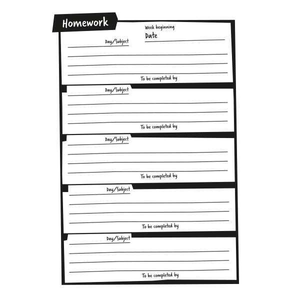 A5 Primary Homework Diary/Reading Record pk 30