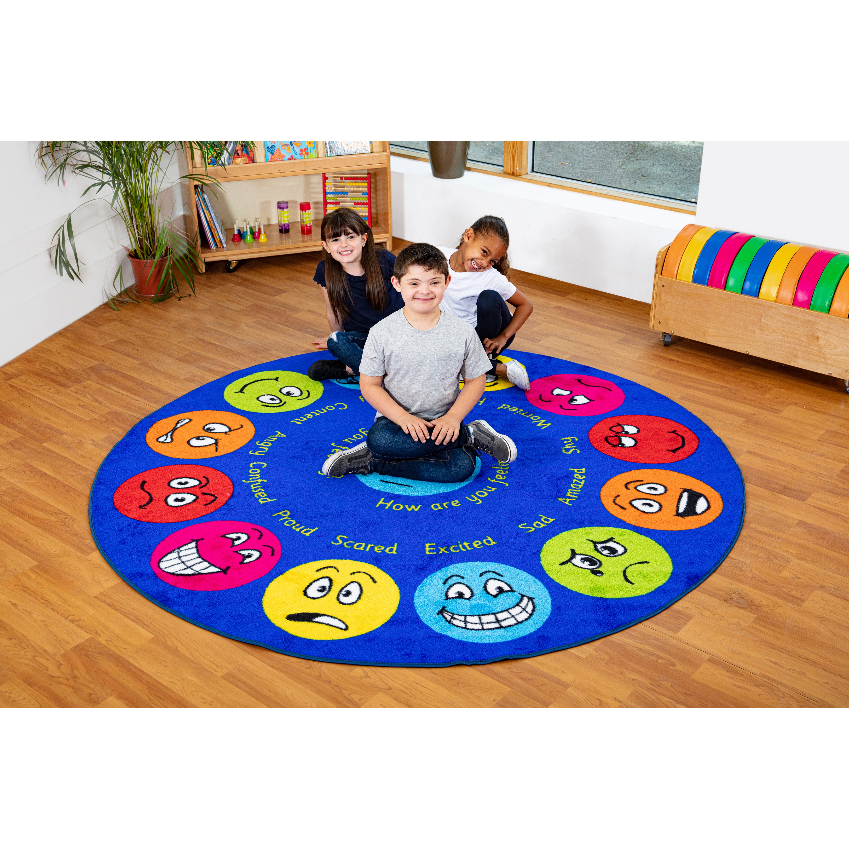 Emotions Rug Emotions Interactive Circular Carpet