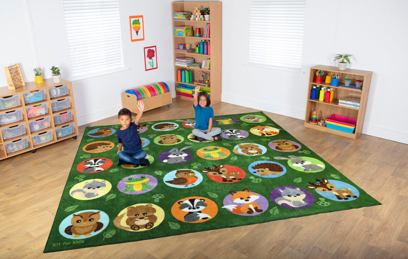 Woodland Animals Placement Carpet