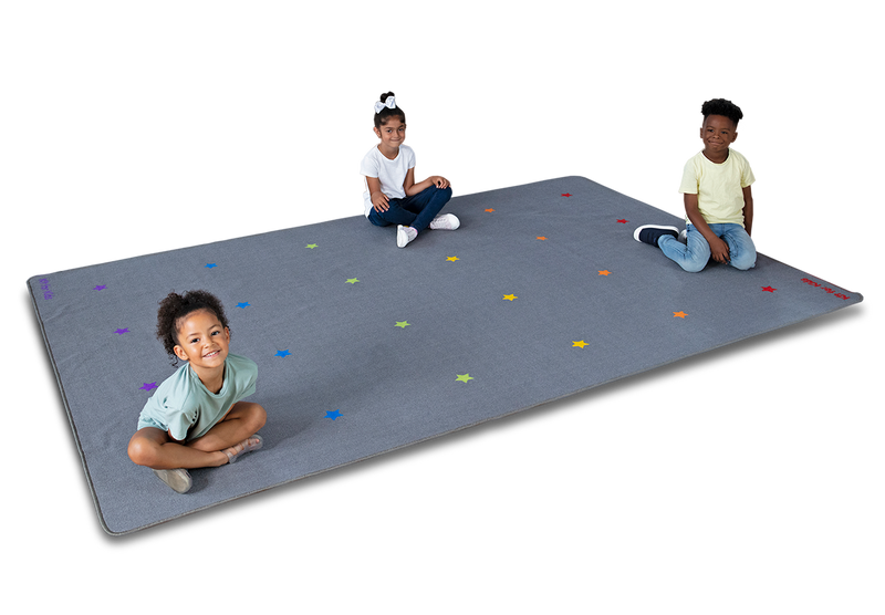 Essentials Rainbow Stars Indoor/Outdoor Carpet